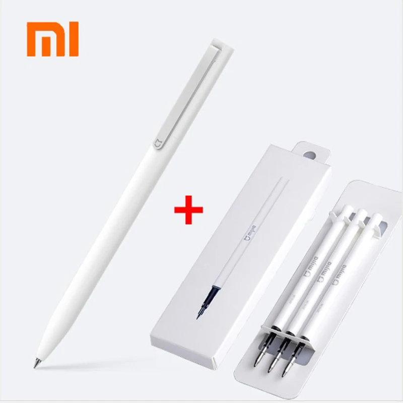 Оригинальный Xiaomi Mijia мм 9,5 ручки для подписи мм шариковая ручка PREMEC гладкой Швейцарии Металл пополнения MiKuni Японии чернила добавить черный
