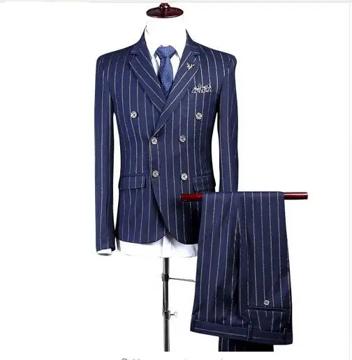 Abito Gessato Blu Uomo Flash Sales, 55% OFF | atheneainstitute.com