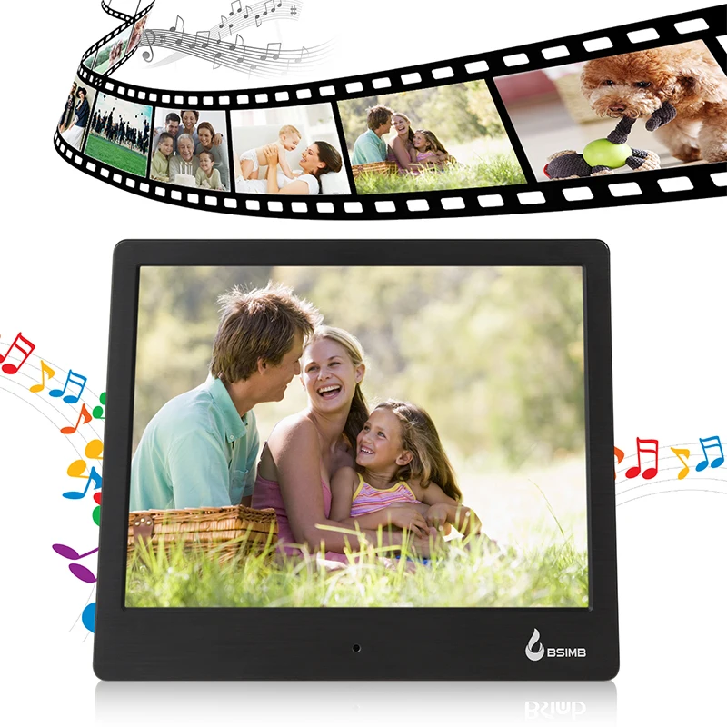 

8" Digital Picture Frame HD TFT-LCD 1024*768 Calender Alarm Clock Digital Photo Frame MP3 MP4 Movie Player M12 Photo Frames