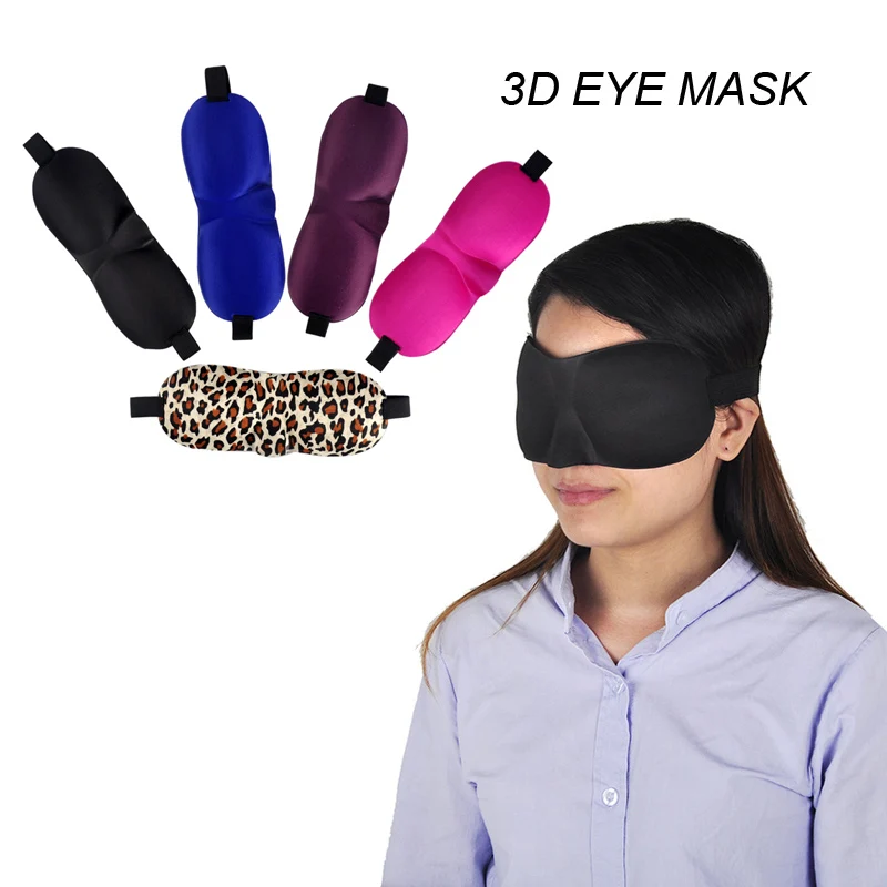 2 шт. 3D безопасности сна маска для глаз натуральный сон маска для глаз женские мужские мягкие портативные путешествия Защита глаз