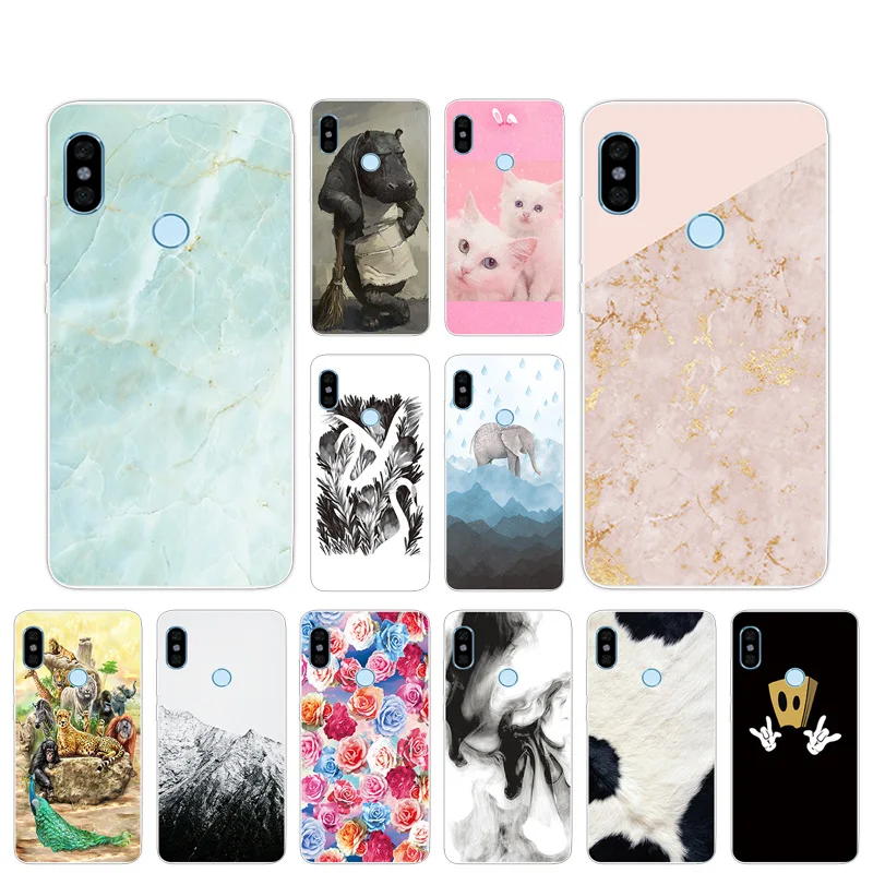 for Redmi Note 5 Pro Soft Clear TPU Animal Phone Case 5.99 inch Silicone Coque Note5 Prime |