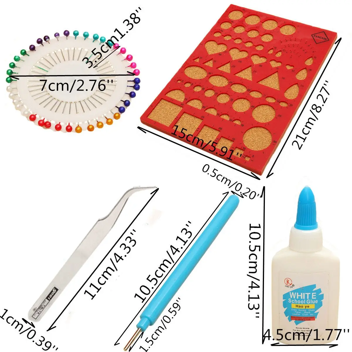 1 Набор творений бумажные инструменты для квиллинга набор Инструменты для квиллинга булавки доска с пинцетом DIY ремесло карты Инструменты для квиллинга аксессуары