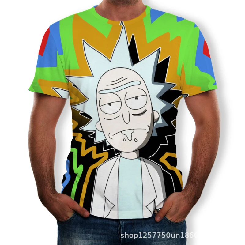 Новинка 2019 футболка с коротким рукавом для мужчин Rick And Moti Ras Rassol 3d принт Забавный