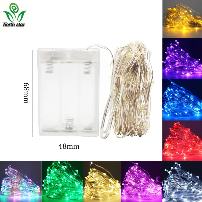 

led string lights 2M 5M 10M 33ft USB powered battery string waterproof Warm white RGB wire christmas Wedding Party Lights