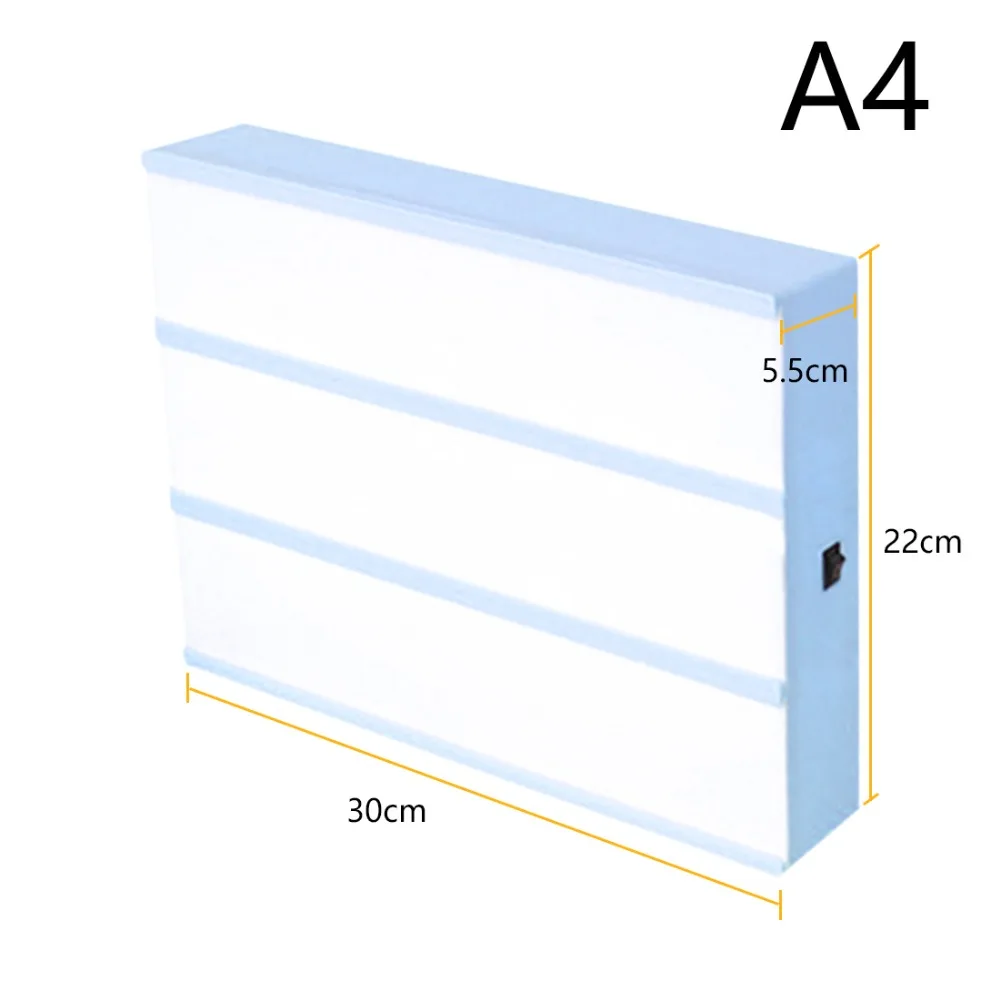 Новинка, A4, A6, размер, светодиодный, комбинированный, Ночной светильник, коробка, лампа, сделай сам, черные буквы, карты, USB порт, питание, кинотеатр, светильник, коробка