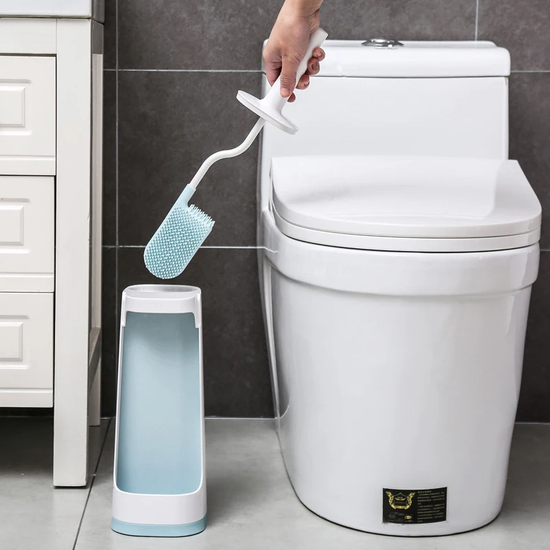 Creative Bathroom toilet cleaning brush toilet brush holder Lavatory wc cleaner Straight Handle