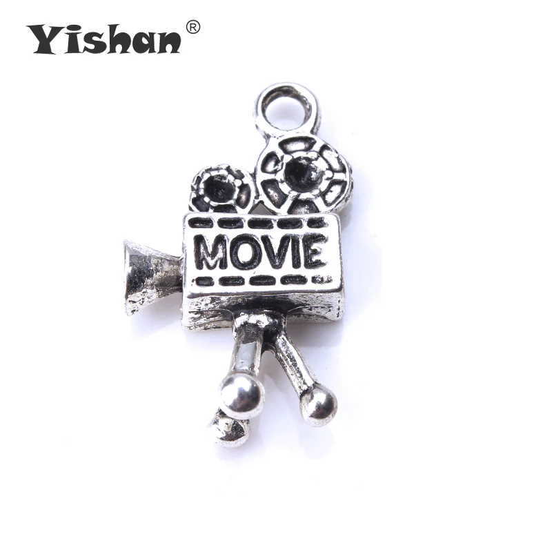 Yishan 10 шт./лот 26x16x6 мм Подвески для кинокамеры античный серебряный тон DIY ювелирных
