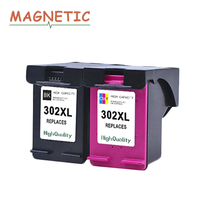 For HP 302 Officejet 3830 4650 4652 4652 ENVY 4520 4522 4524 Printer 302XL Magnetic Compatible ink cartridge for HP302|ink cartridge|compatible ink cartridgecompatible cartridges - AliExpress
