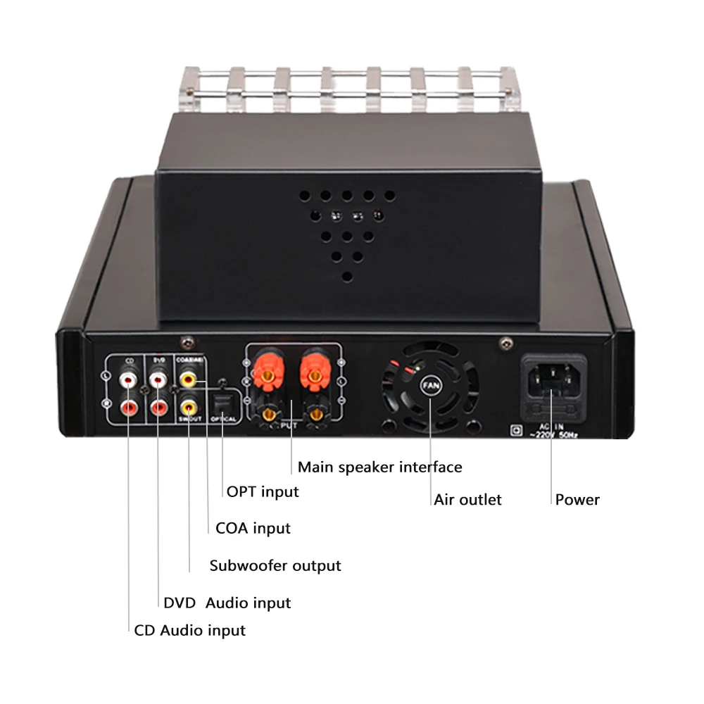 AIYIMA HIFI 6N13 6F1 трубка усилитель мощности 2 1 каналов Bluetooth 4 0 100Wx2 аудио трубчатый с