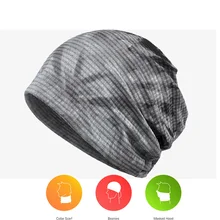 Женская Весенняя хлопковая шапка шарф с изображением черепов уличная тонкая дышащая летняя кепка мужская Gorros береты бини Gorros Mujer invierno