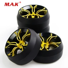 4Pcs/Set 1:10 Scale Drift Tires Wheel Rim Offset 6mm fit HPI HSP Racing RC Drift Car Accessories