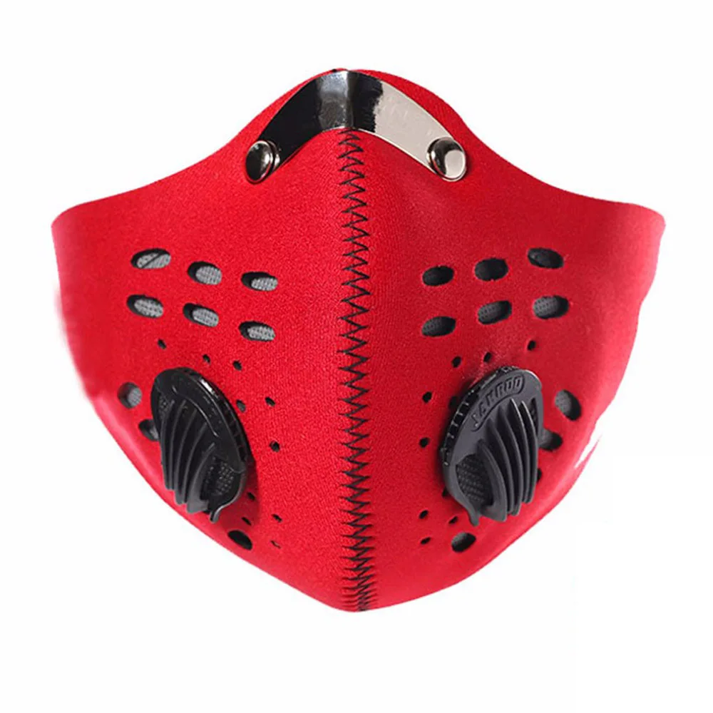 Sport Face Mask With Filter Activated Carbon PM 2.5 Anti-Pollution Running Training MTB Road Bike Cycling D30