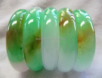 

shitou 00250 4pcs PERFECT CHINESE COLORFUL JADE SMOOTH BANGLE / 58-62MM / WHOLESALE