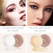 Макияж, рассыпная пудра, контроль масла, дышащая пудра для лица, долговечная натуральная Изысканная рассыпчатая пудра косметическое зеркало с расческой