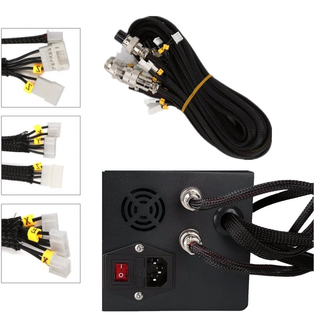 

cr10 Upgrage Extension Kit Cables Latest New Version XYZ Cables For Control Box of CR-10CR-10S 3D Printer Parts
