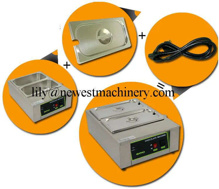Печь для шоколада плавления бак 2 расплавленная шоколадная машина