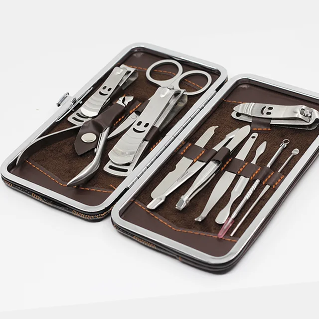 12 Pcs Nail Clippers Set Pedicure Kit Stainless Steel Clipper 12 Pcs Nail Clippers Set Pedicure Kit Stainless Steel Clipper Professional Scissors Grooming