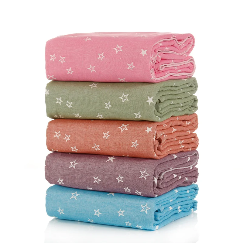 1 piece stars dove print 100 cotton blanket for adults women