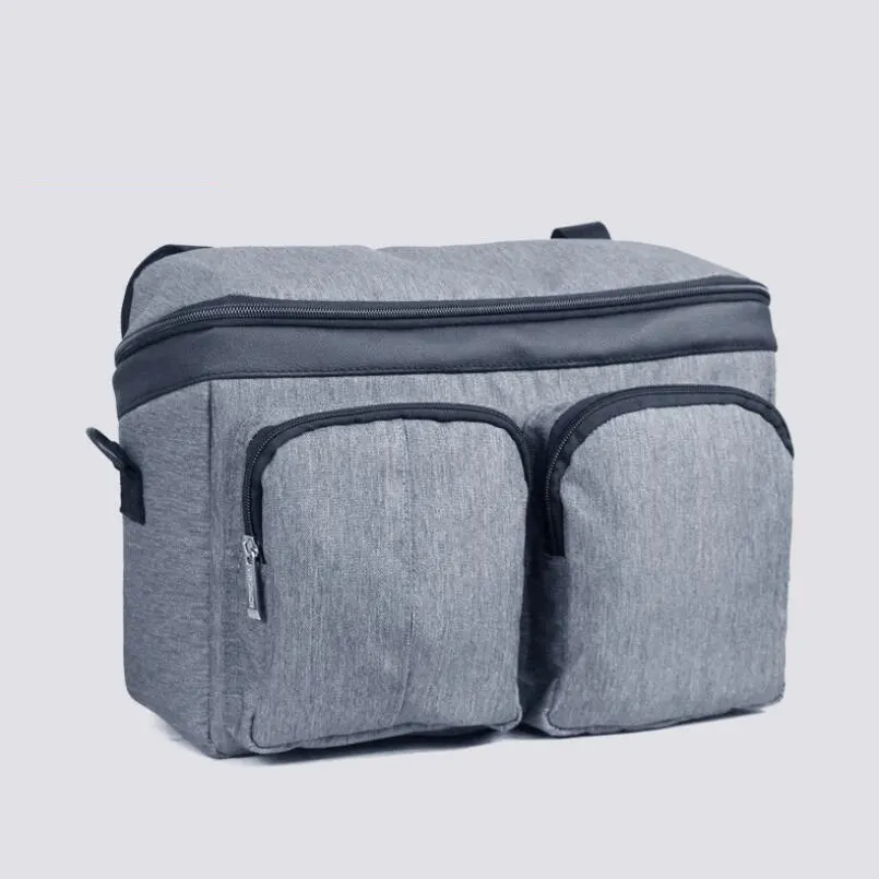 Baby Stroller Bag Diaper Bags Nappy Stroller Organizer Mom Travel Hanging Carriage Pram Buggy Cart Bottle Bag Stroller Accessori - Цвет: graygg002