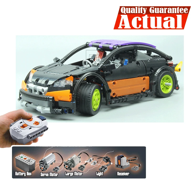 

LEPIN 20053 Hatchback Type R Technic Model Building Blocks Bricks Toys For Kids Model 640PCS Compatible with legoINGly 21001