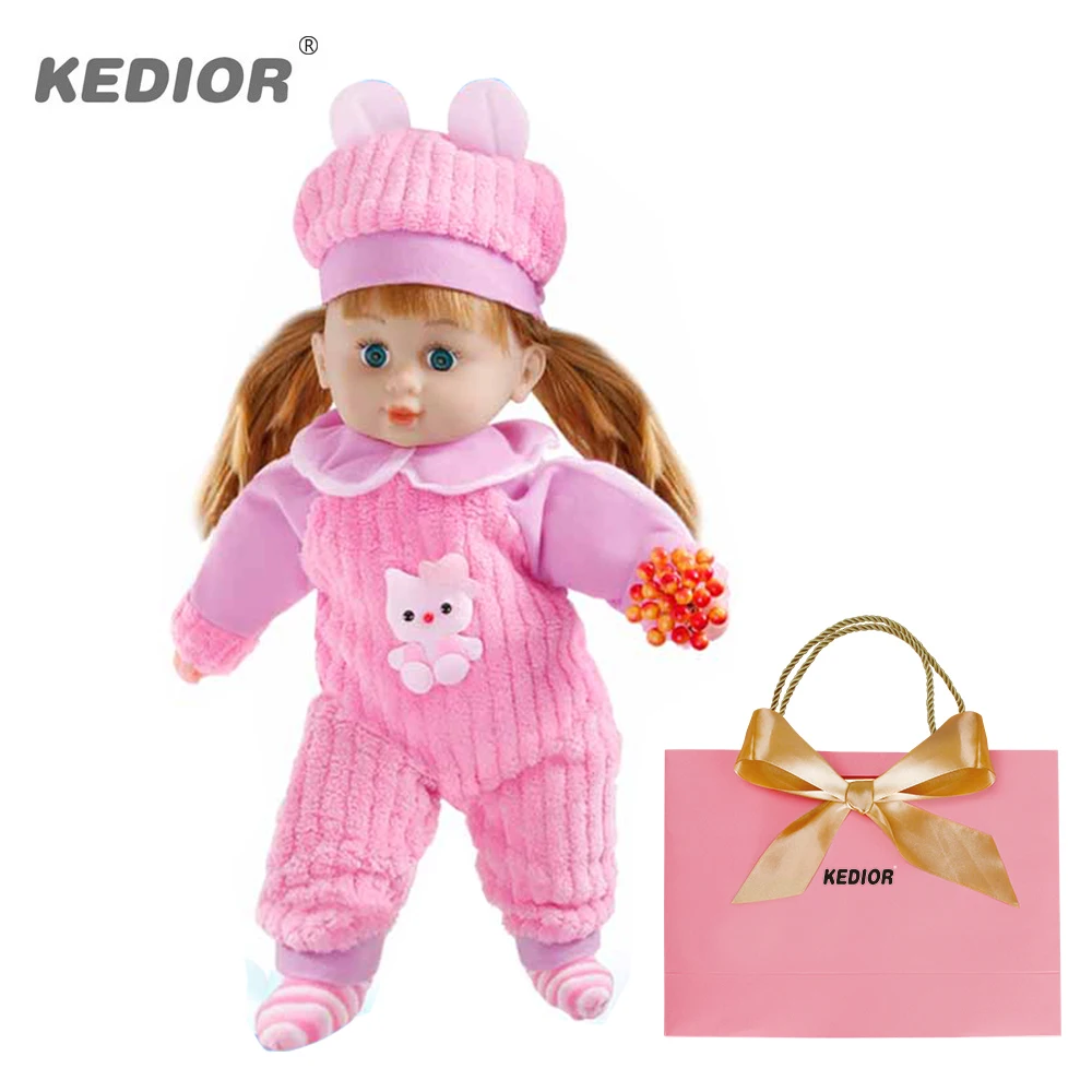 43 см Reborn Baby Doll с волосами виниловая кукла для девочек плюшевые игрушки | Игрушки и