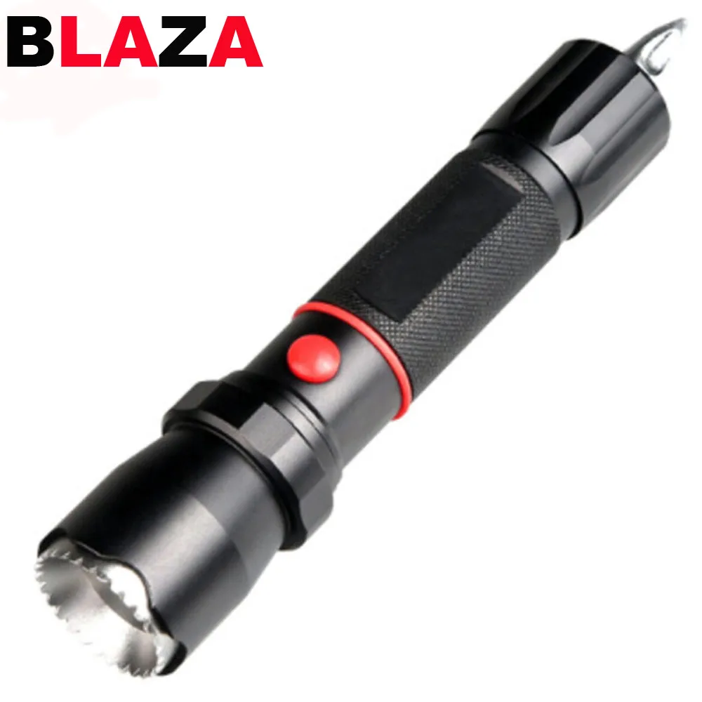 Cree T6 LED Flashlight Self Defense Pocket Size Double Attack Head