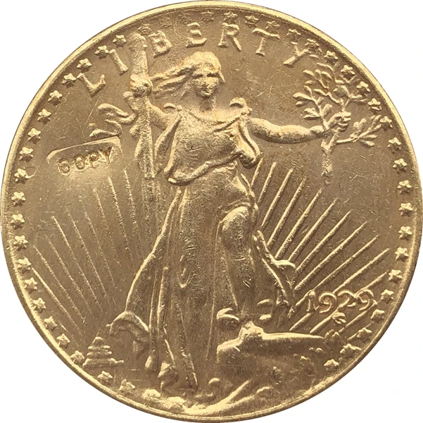 1929 $20 ST Gaudens МОНЕТА КОПИЯ БЕСПЛАТНАЯ ДОСТАВКА | Дом и сад