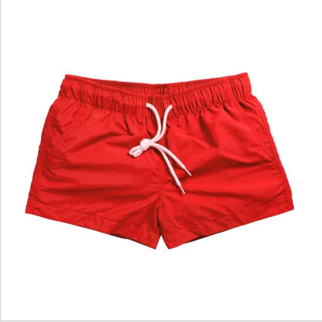 Cheap Hot selling 2018 Summer beachwear swimming trunks for swimming men's beach swimming shorts solid swimwear maillot de bain 