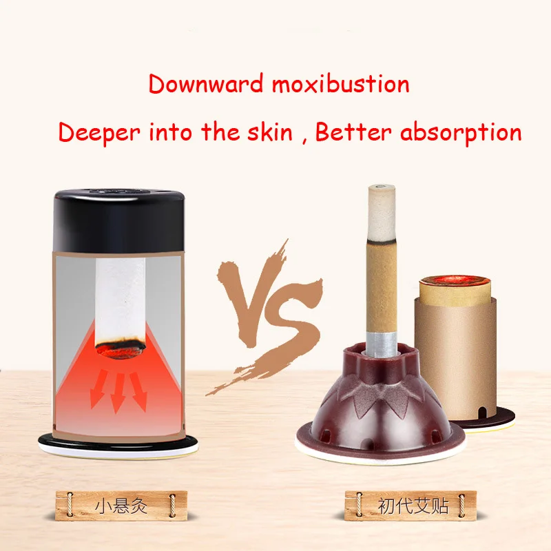 SHARE HO 30pcs Mini Moxa Sticker Moxibustion Rolls Heating Therapy Traditional Chinese Burner Warm Meridian Acupuntura Points
