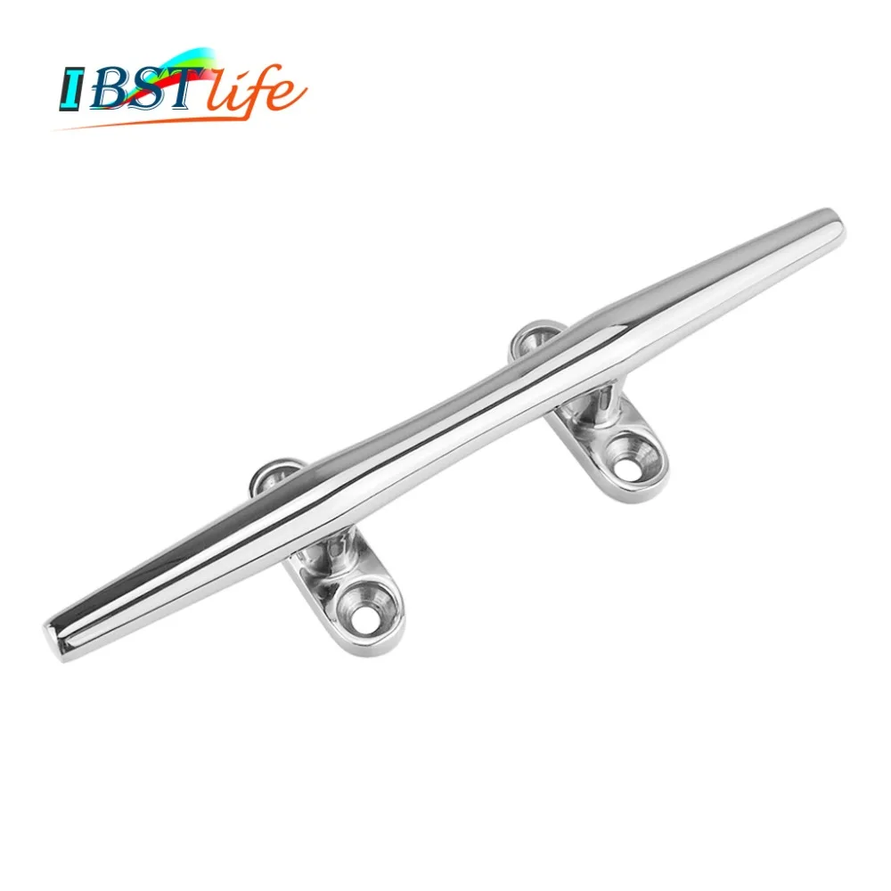 

6 inch 8inch 10 inch Marine Grade stainless steel 316 heavy duty hollow open base Cleat bollard Boat Dock Deck Rope Cleat