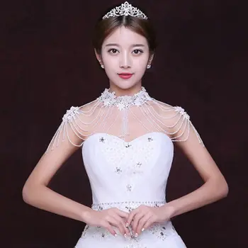 

Wedding dress,Crystal wrap dress,White lace Bolero, Custom Made Bride wedding cape,bolero novia,bridal jacket，wedding shawl