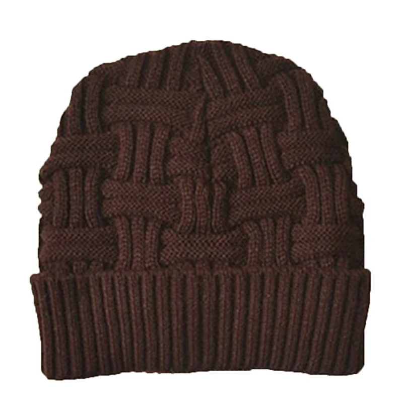 Winter Warm Hats & Caps Men Stocking Hat Beanies Stripe Knitted Hiphop