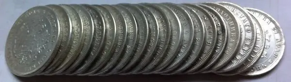 

<1859-1885> 19 coins russia 1 rouble coins copy