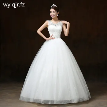 

LYG-H65#V-neck Red White Lace Up Long Wedding Dress Bridal Marry Dresses long Ball Gown Wholesale cheap women clothing China