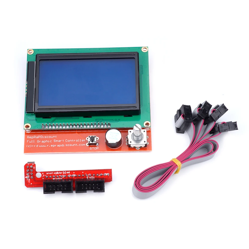 12864 lcd Ramps умные части RAMPS 1,4 контрольная панель lcd 12864 Дисплей Монитор синий экран модуль для Anet A6