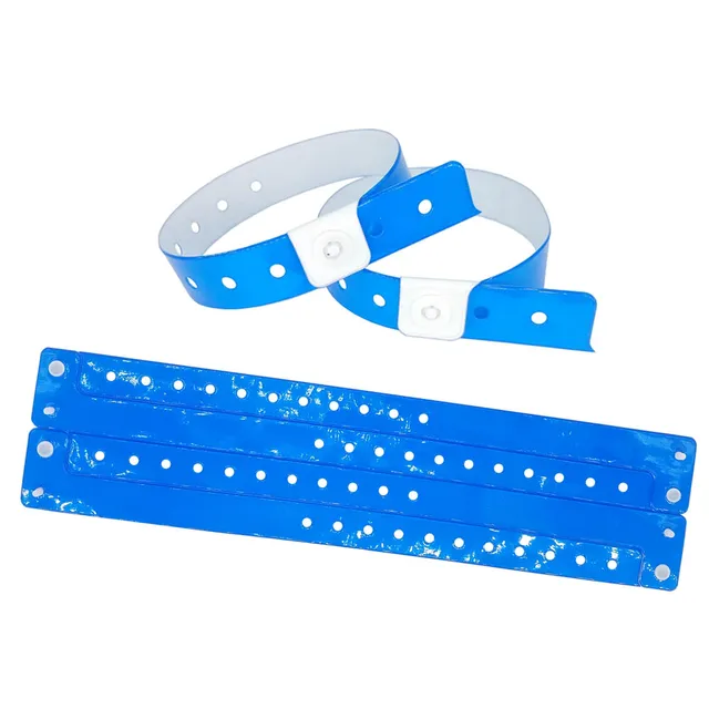 100/ x Vinyl Security Bracelets L-Shaped Colourful Printed Gears Gears Gears