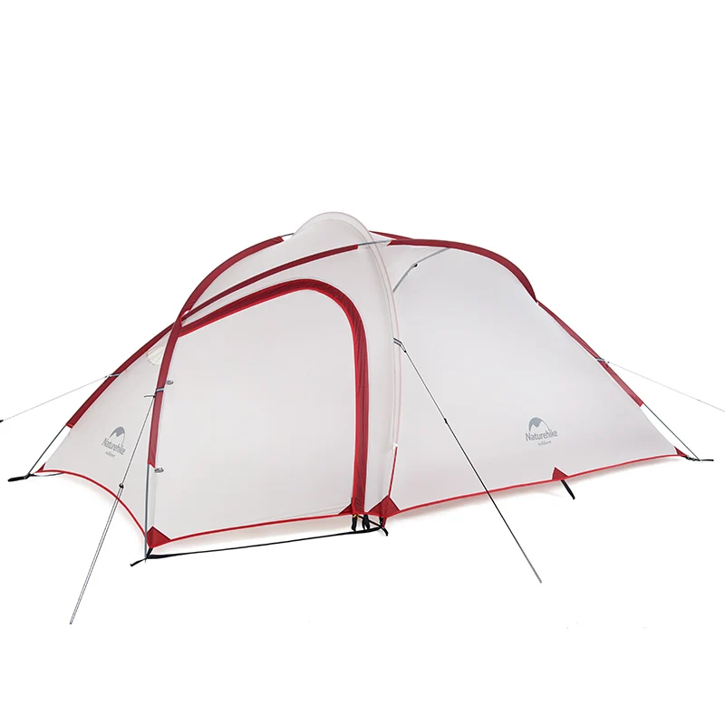 Naturehike Hiby family Tent 20D силиконовая Ткань Водонепроницаемая двухслойная 3 человека 4 палатка для кемпинга сезонная одна комната один зал