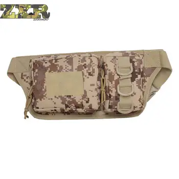 

New Army Camo Printed Multifunction Waist Bag Biker Travel Oxford Military Softshell Male Trainer Fanny Pack Phone Waist Packs