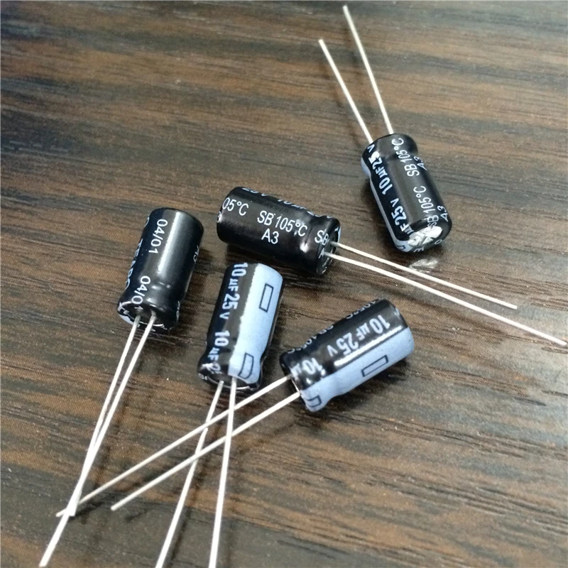 

10pcs 10uF 25V TEAPO SB Series 6.3x11mm Low leakage current 25V10uF Aluminum Electrolytic Capacitor