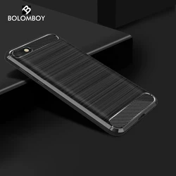 На Алиэкспресс купить чехол для смартфона bolomboy carbon fiber case for huawei y5 prime 2018 case silicone soft tpu black drawing cases for huawei honor 7s cover 5.45