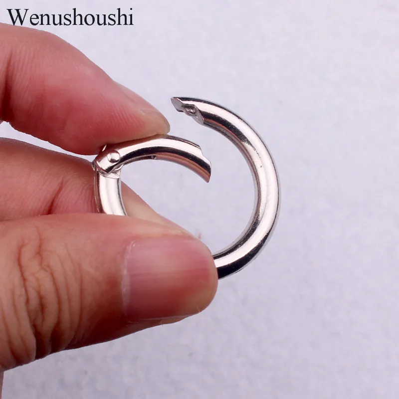 

5pcs Spring buckles O Ring Openable Keyring Bag Belt Strap Dog Chain Buckle Snap Clasp Clip Trigger DIY Accessories
