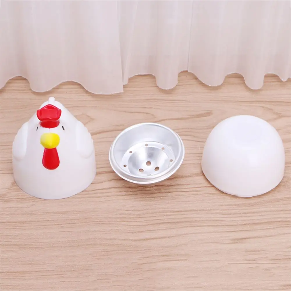 Home Kitchen Cooking Tool Egg Cooker Chicken Shaped Egg Boiler Microwave Eggs Steamer Appliance Utensil Nontoxic egg cooker egg boiler mold cup silicone egg poacher egg poacher