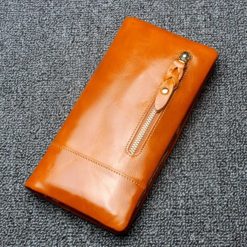 

Oyixinger Luxury Brand 2019 New Fashion Ladies Money Card Purse Men High Quality Genuine Leather Wallet Long Design Women Purse