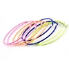 Rock Punk Big Round Hoop Earrings Trendy Neon Pink Metal Painted Large Circle Earrings For Women Statement Ear Party Jewelry 4