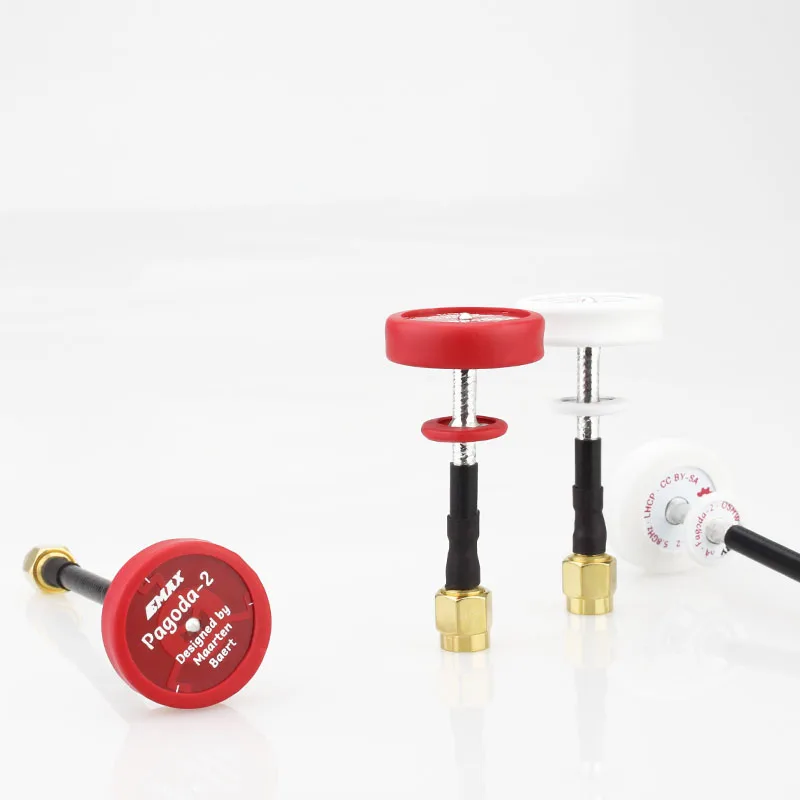 

2pcs Original Emax Pagoda 2 5.8GHz 50mm 80mm RHCP LHCP FPV Antenna SMA Plug Connector