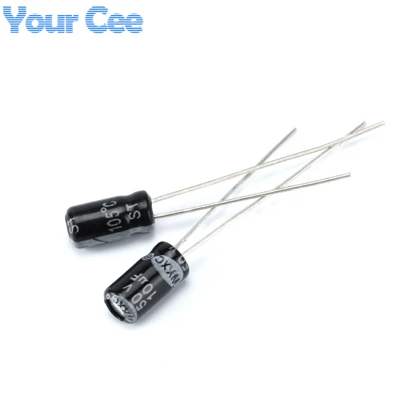 50 pcs Electrolytic Capacitors 50V 10UF 4X7MM Aluminum Electrolytic Capacitor