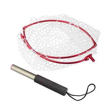 

TOPIND 3PCS Folding Aluminium Alloy Hoop and Collapsible Fishing Handle Portable Fishing Net for Angling and Fly fishing