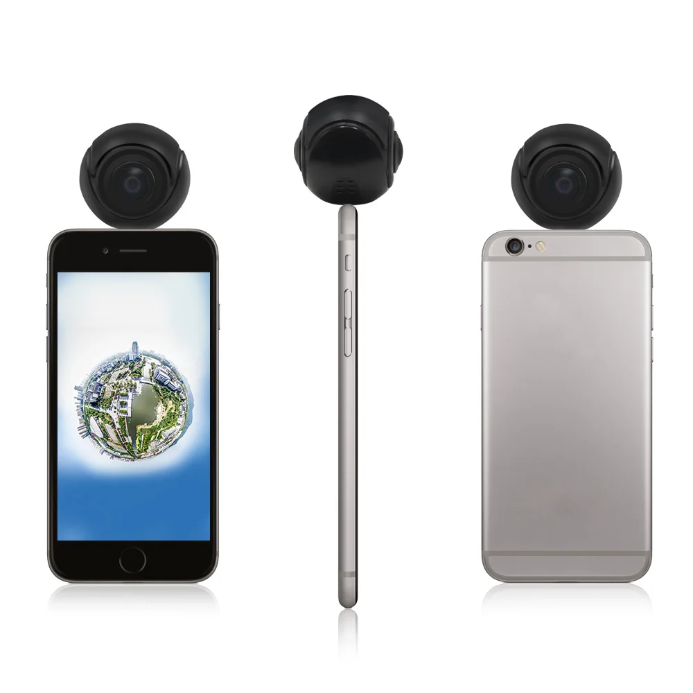 VR 360 Camera HD Video Panoramic View 180 degree Wide Angle Dual Fisheye Lens Panorama 360 Camera For Android Smartphone