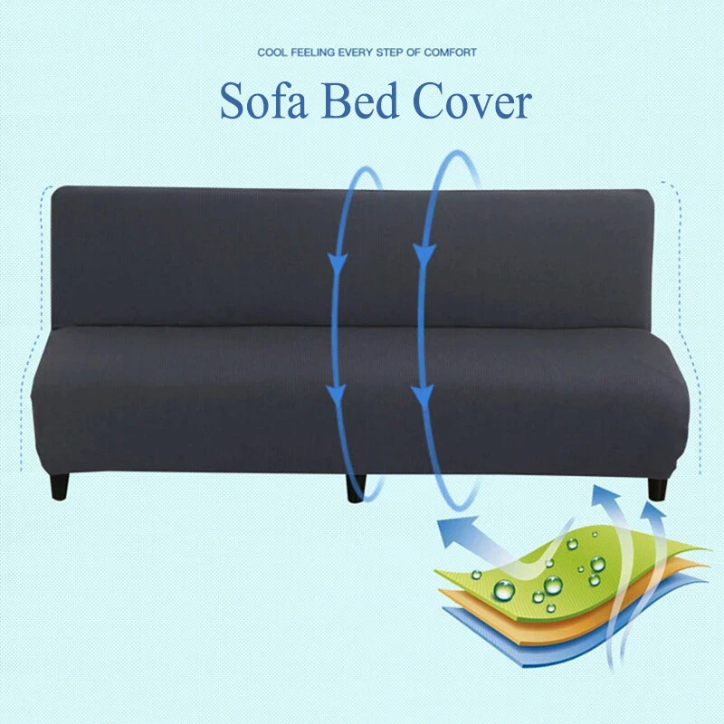 cheap Knitted Sofa Cover All inclusive Slipcover For Sofa Without Armrest No Handrail 160 190cm 17 Colors Two Three Seat Capa De Sofa