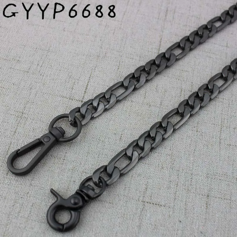 

Purse Chain Strap metal gun black Handle Shoulder Cross body Handbag Bag Belt Metal Replacement